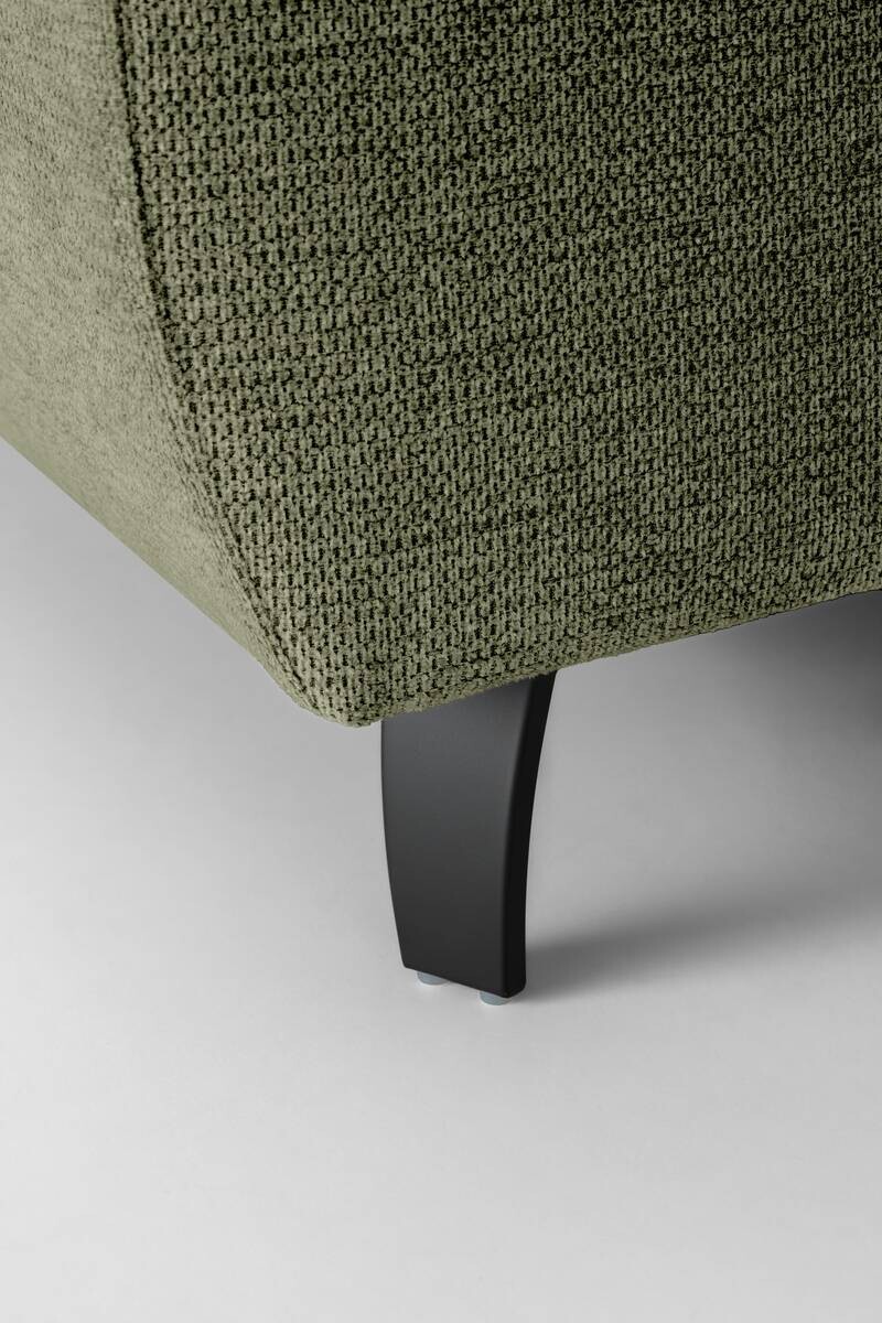 Ecksofa mit Bettfunktion grün Flachgewebe B/H/T: ca. 280x96x238 cm