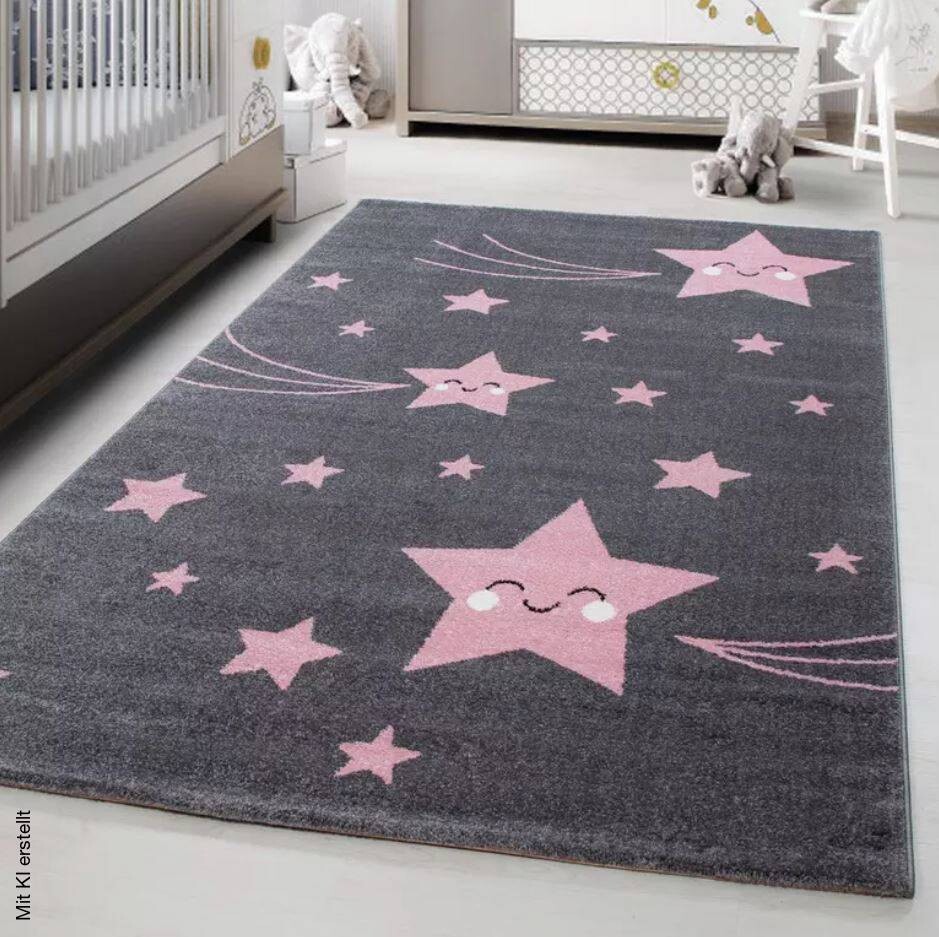 Ayyildiz Teppich KIDS pink B/L: ca. 160x230 cm