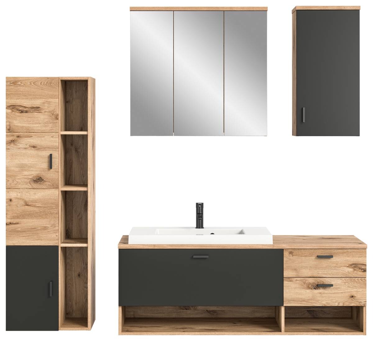 Badezimmer-Set GRADO B/H/T: ca. 203x192x48 cm