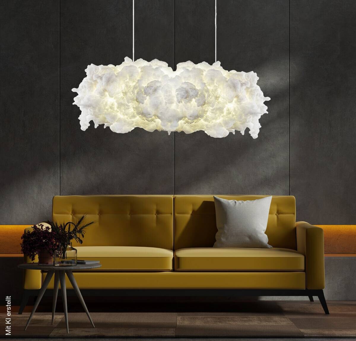 Opviq Pendelleuchte Serene weiß B/H/T/L: ca. 90x80x45x90 cm E27 1 Brennstellen