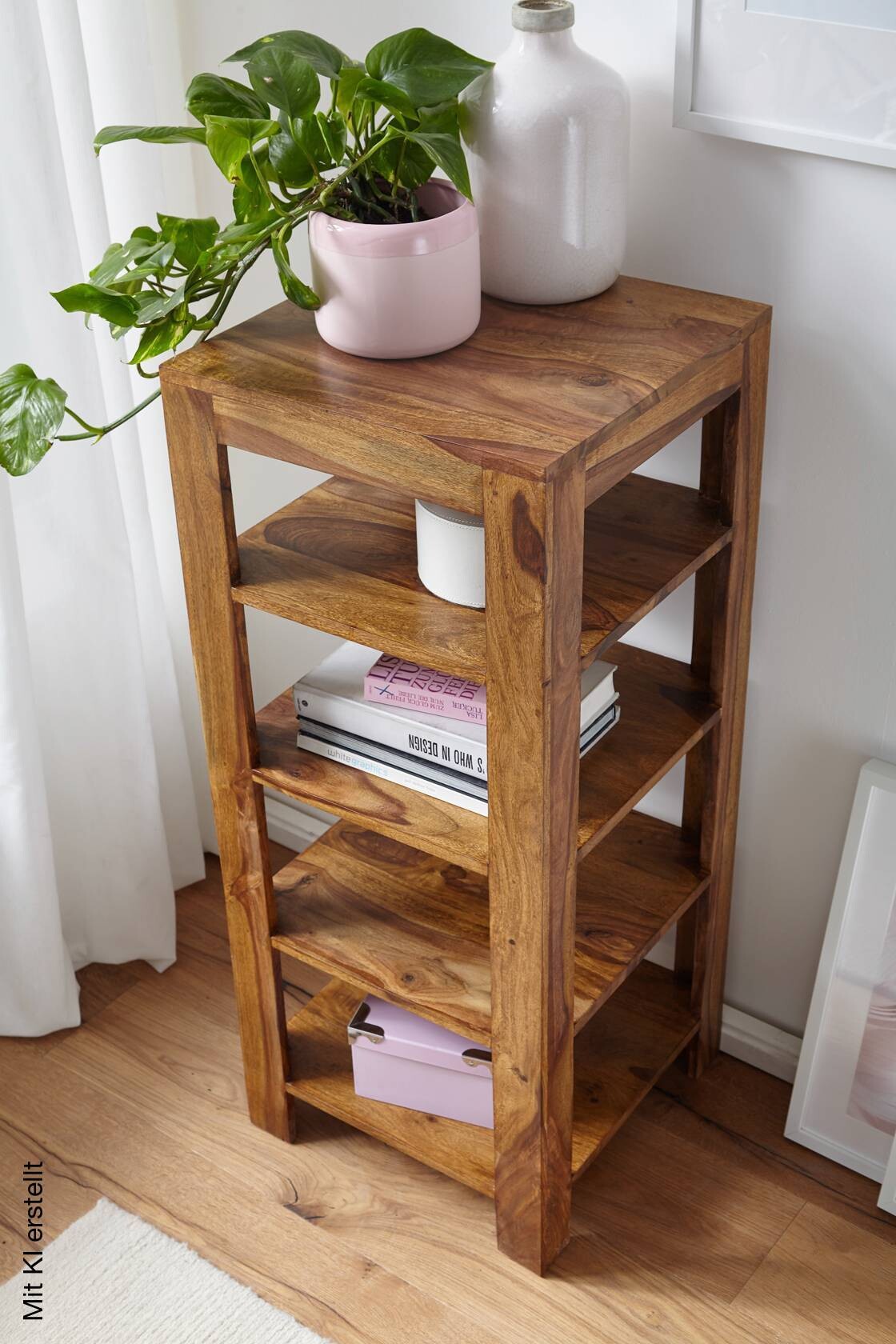 Standregal natur B/H/T: ca. 44x105x44 cm