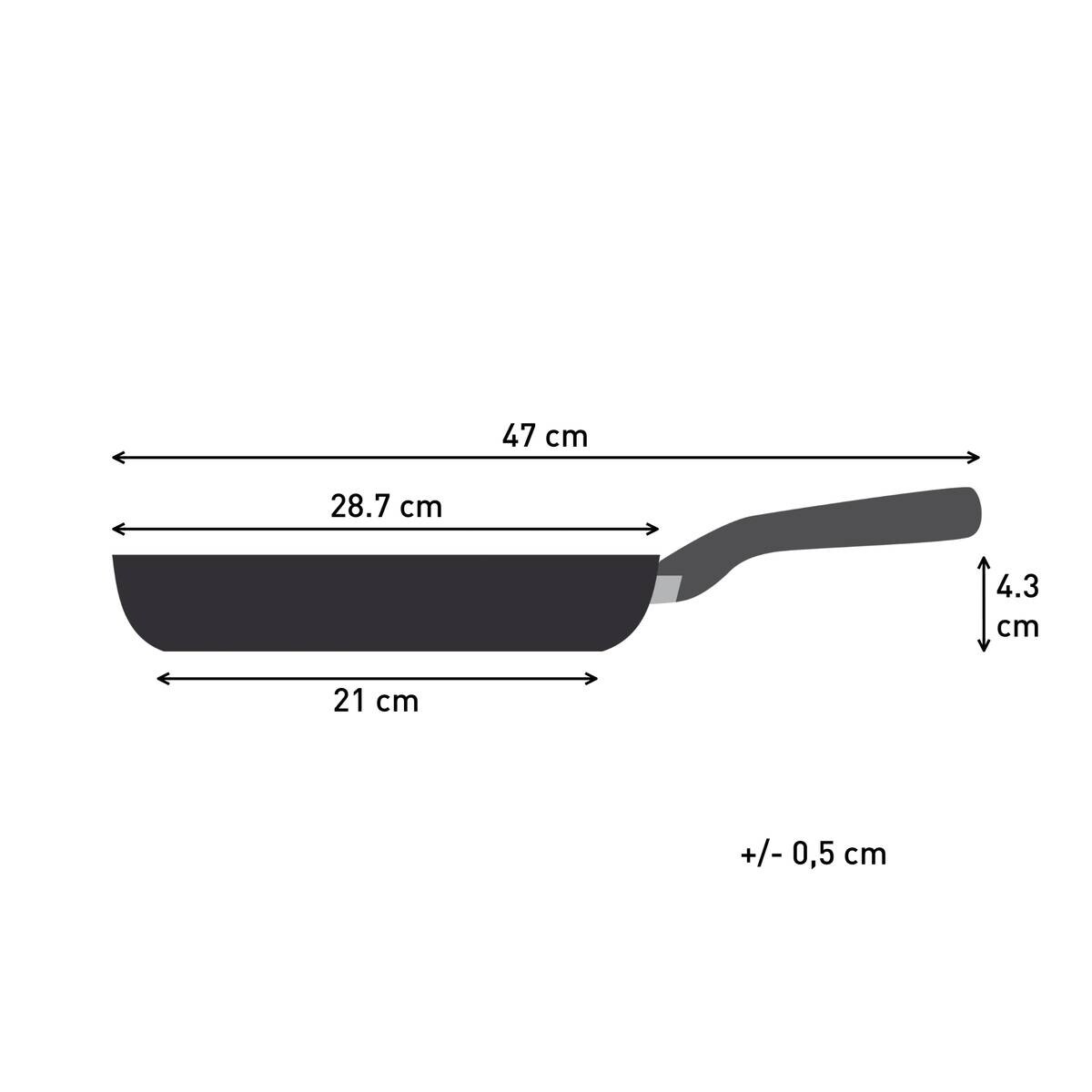 Tefal Pfanne schwarz Aluminium D: ca. 28 cm