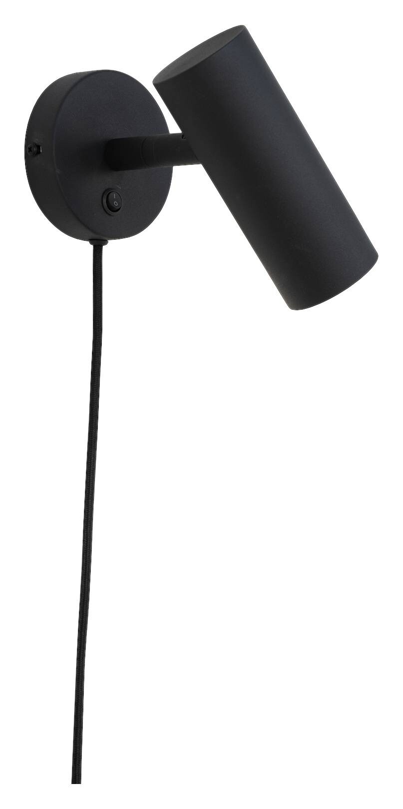 Housenordic Wandleuchte Paris schwarz Stahl B/H/L: ca. 10x22x15 cm GU10 1 Brennstellen