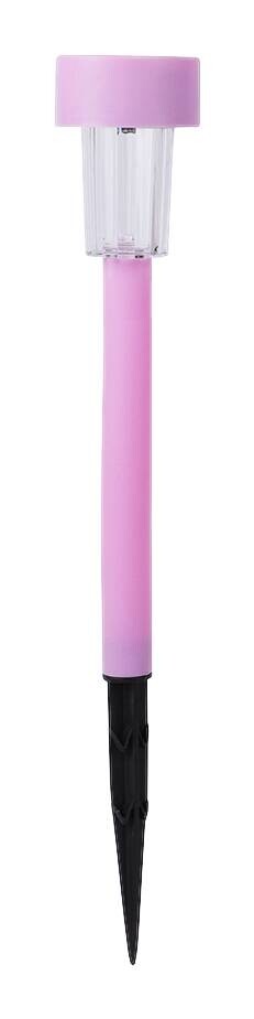 Solarleuchte rosa Kunststoff H: ca. 37 cm