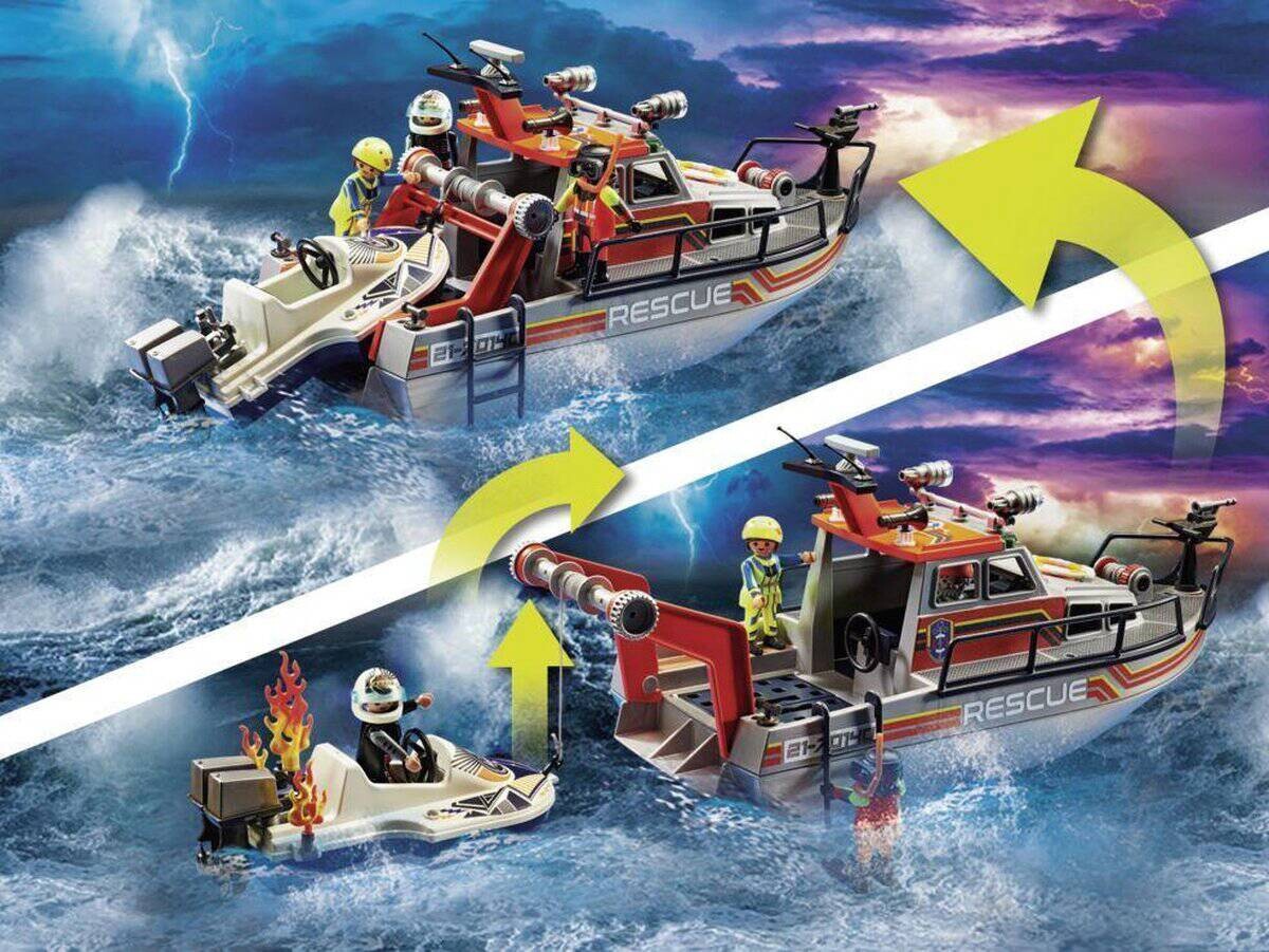 Playmobil City Action Seenot Löscheinsatz Rettungskreuzer 70140