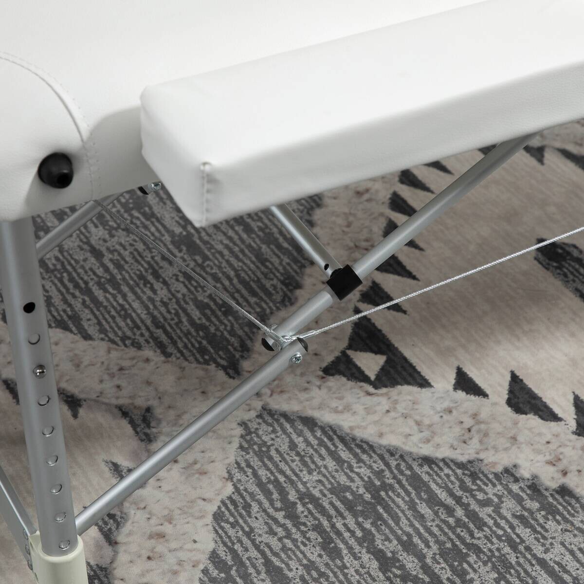 HOMCOM Massageliege weiß PVC B/H/L: ca. 60x215x84 cm
