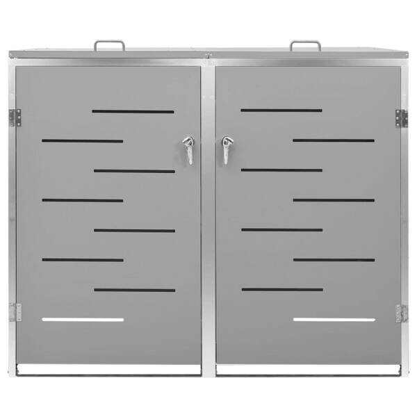 vidaXL Mülltonnenbox grau