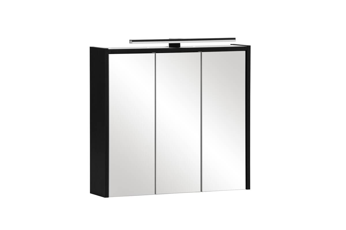Spiegelschrank Emmik schwarz matt B/H/T: ca. 65x62,7x16 cm