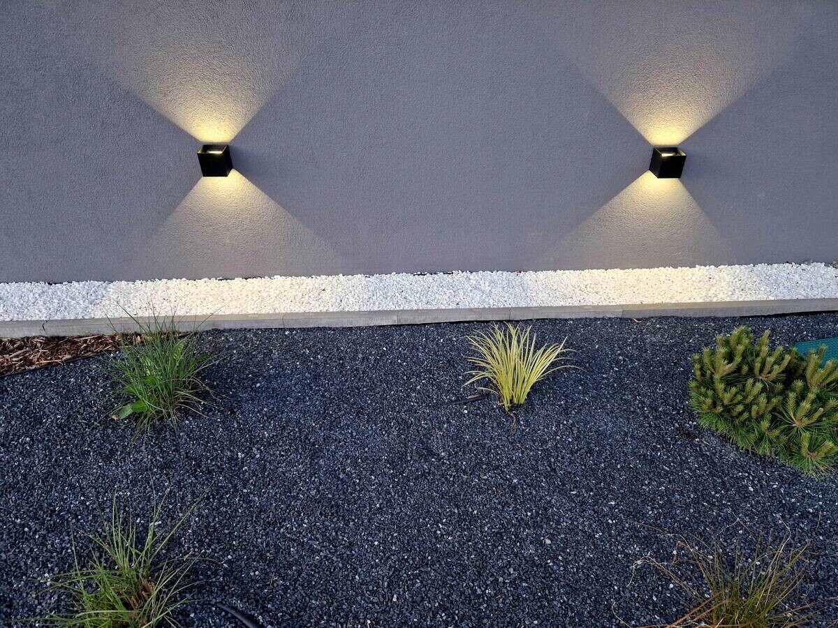 Näve Leuchten LED-Wandleuchte schwarz Metall B/H/T: ca. 10x8x10 cm