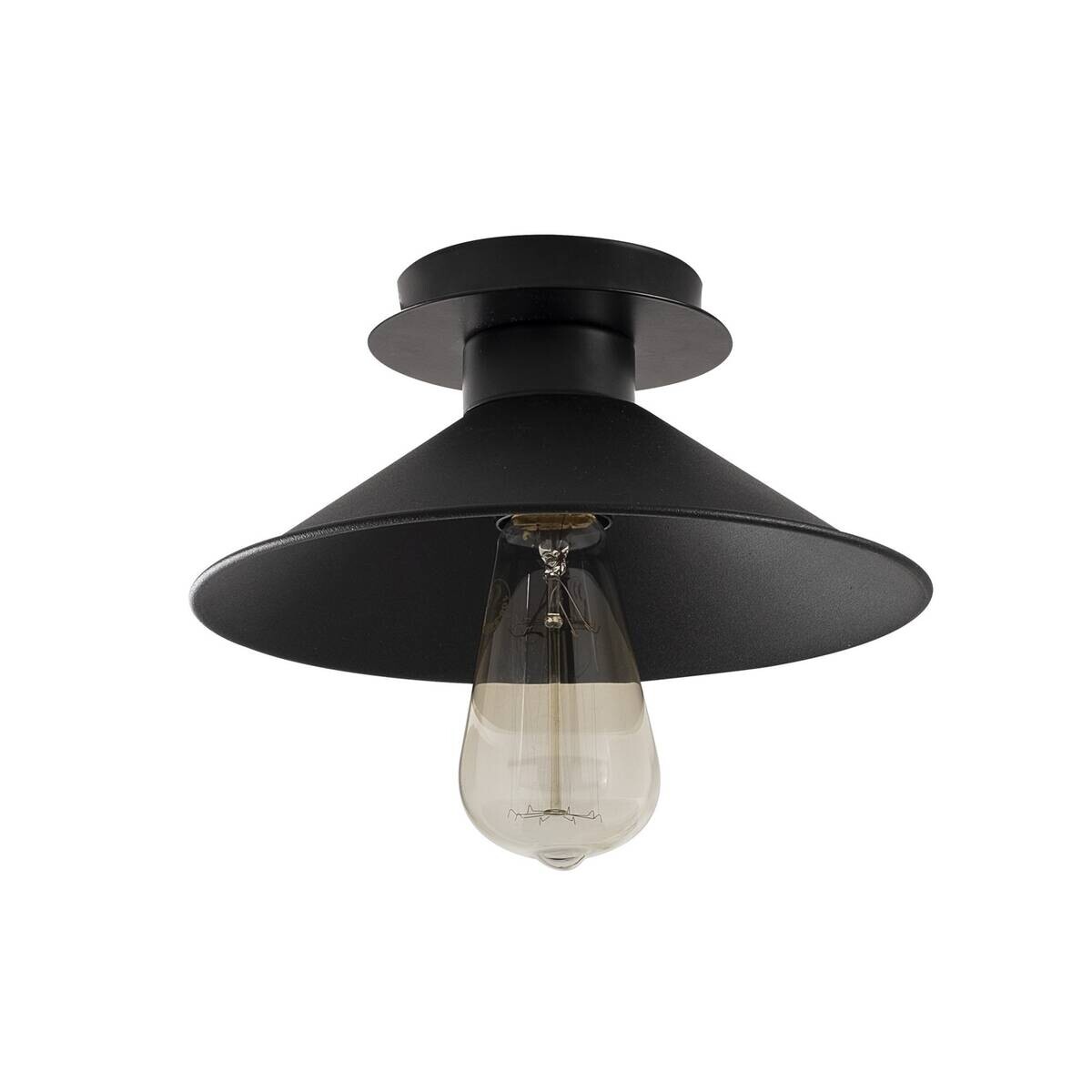 Opviq Deckenleuchte Berceste schwarz B/H/T/L/D: ca. 24x12x24x24x24 cm E27 1 Brennstellen