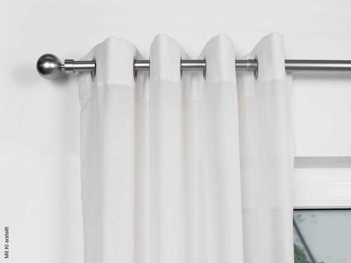 ondeco Stilgarnituren habito/ball-classic Edelstahloptik Metall ausziehbar von ca. 190 bis 360 cm 1.0 Läufe