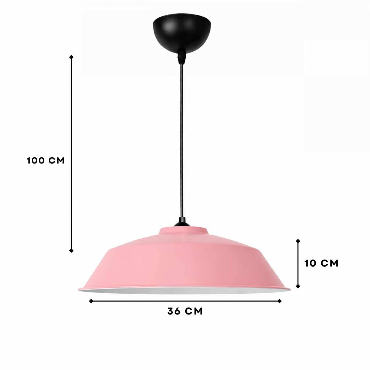 Opviq Pendelleuchte rosa B/H/T: ca. 35,5x120x35,5 cm E27 1 Brennstellen