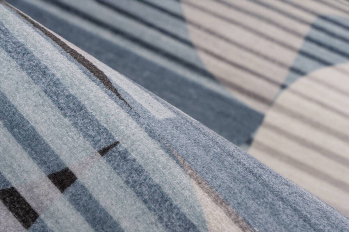 Kayoom Teppich Bluster 425 blau B/L: ca. 120x170 cm