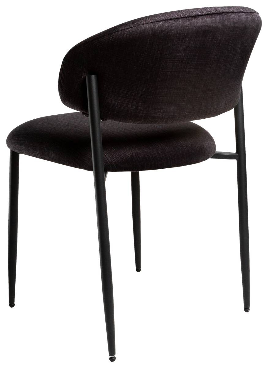 Stuhl Cary dunkelgrau Microfaser B/H/T: ca. 60x82x50 cm