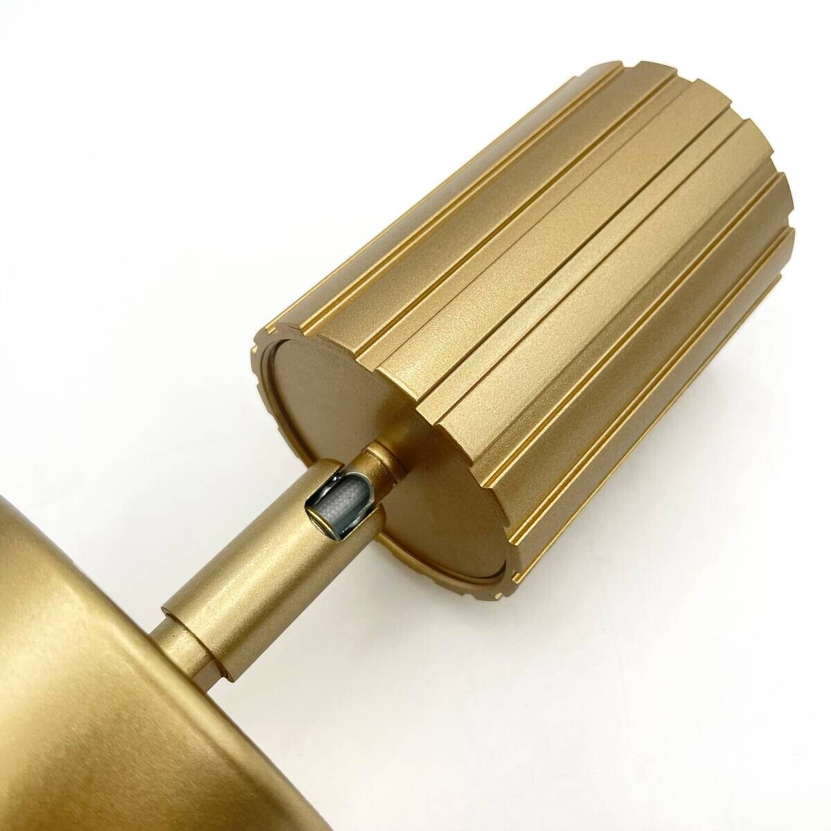 Lamkur Wandleuchte Prisma gold Stahl B/H/L: ca. 8x16x8 cm GU10 1 Brennstellen