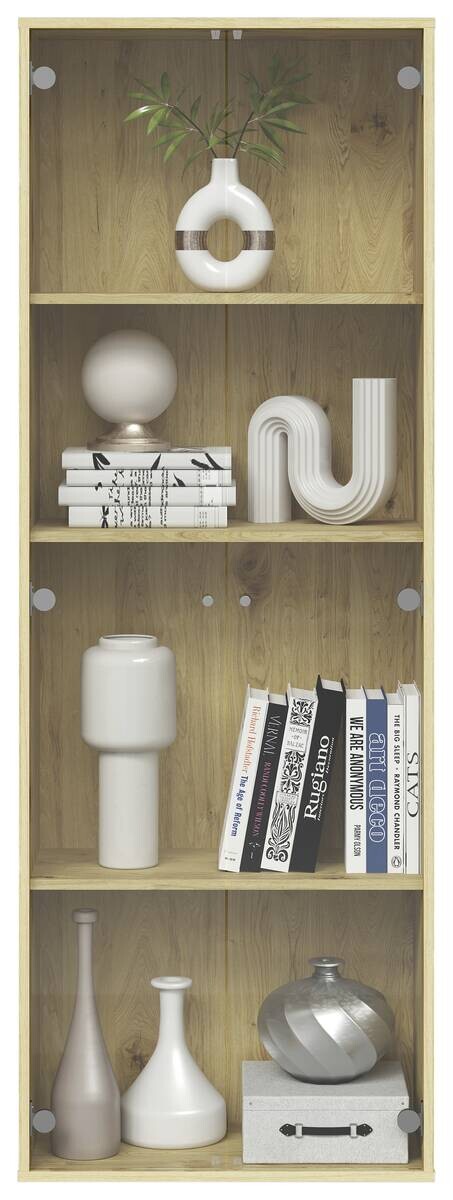 Vitrine Eiche Artisan Nachbildung B/H/T: ca. 61x171x33 cm
