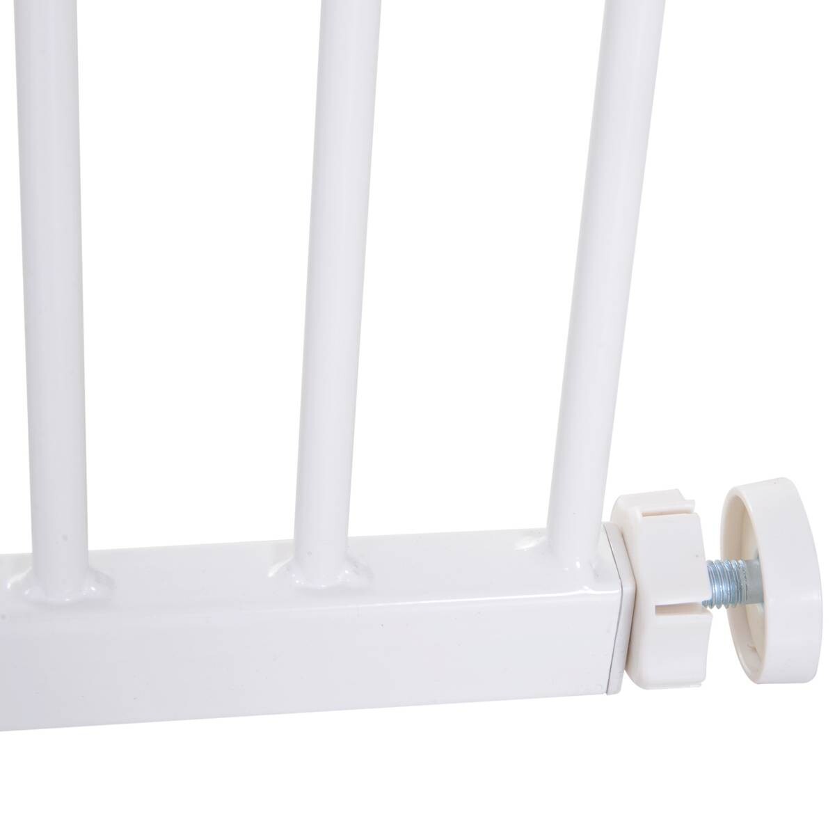 PawHut Türschutzgitter weiß Kunststoff B/H/T: ca. 107x76x4 cm