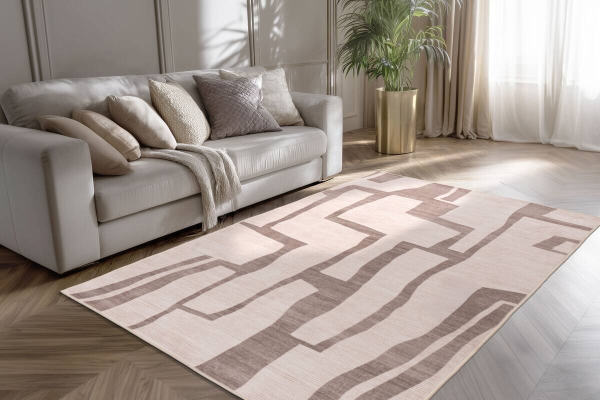 Kayoom Teppich Bluster 325 taupe B/L: ca. 120x170 cm