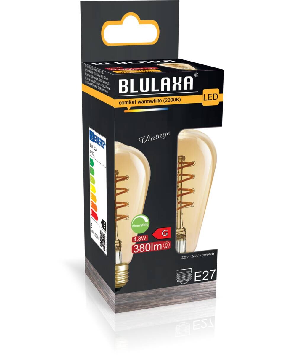 Blulaxa LED-Spiral-Filament 44982 E27