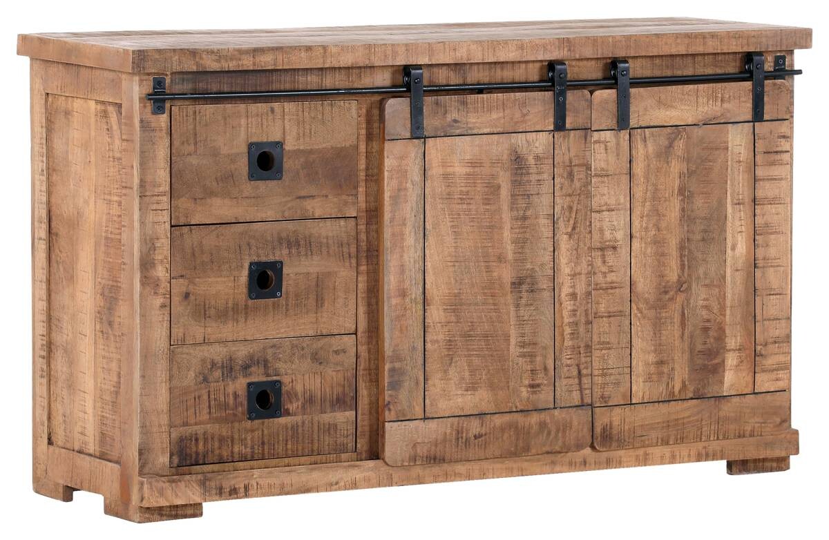 Sideboard Kongo sägerau natur B/H/T: ca. 145x85x47 cm