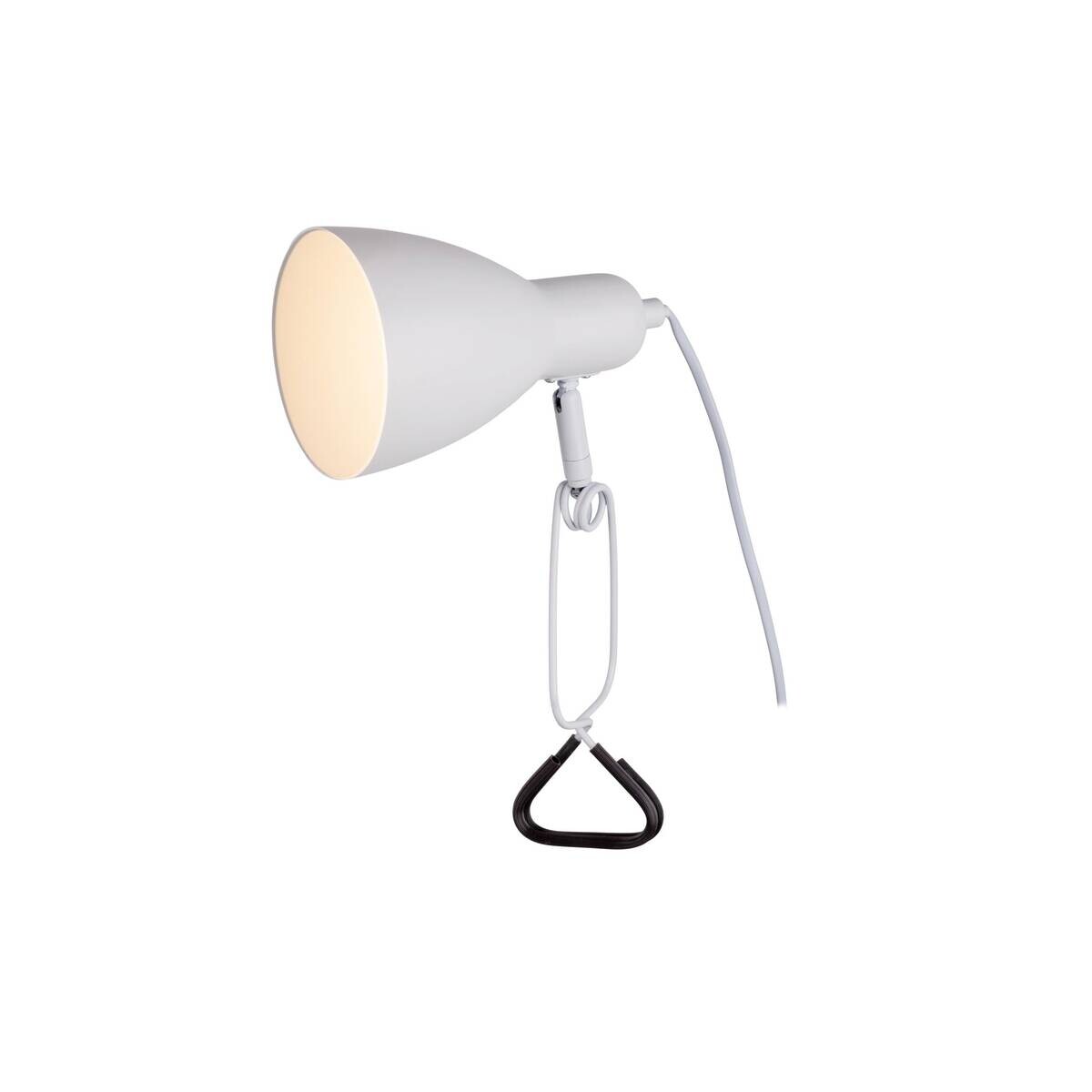 Näve Leuchten Tischleuchte 3194923 weiß Metall B/H/T: ca. 10,5x28x17 cm E14 1 Brennstellen