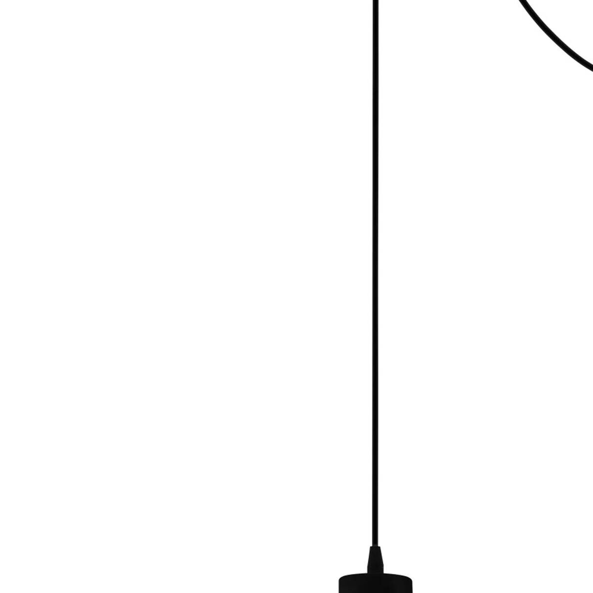 Eglo Pendelleuchte schwarz Stahl B/H/L: ca. 36x110x139 cm E27 2 Brennstellen