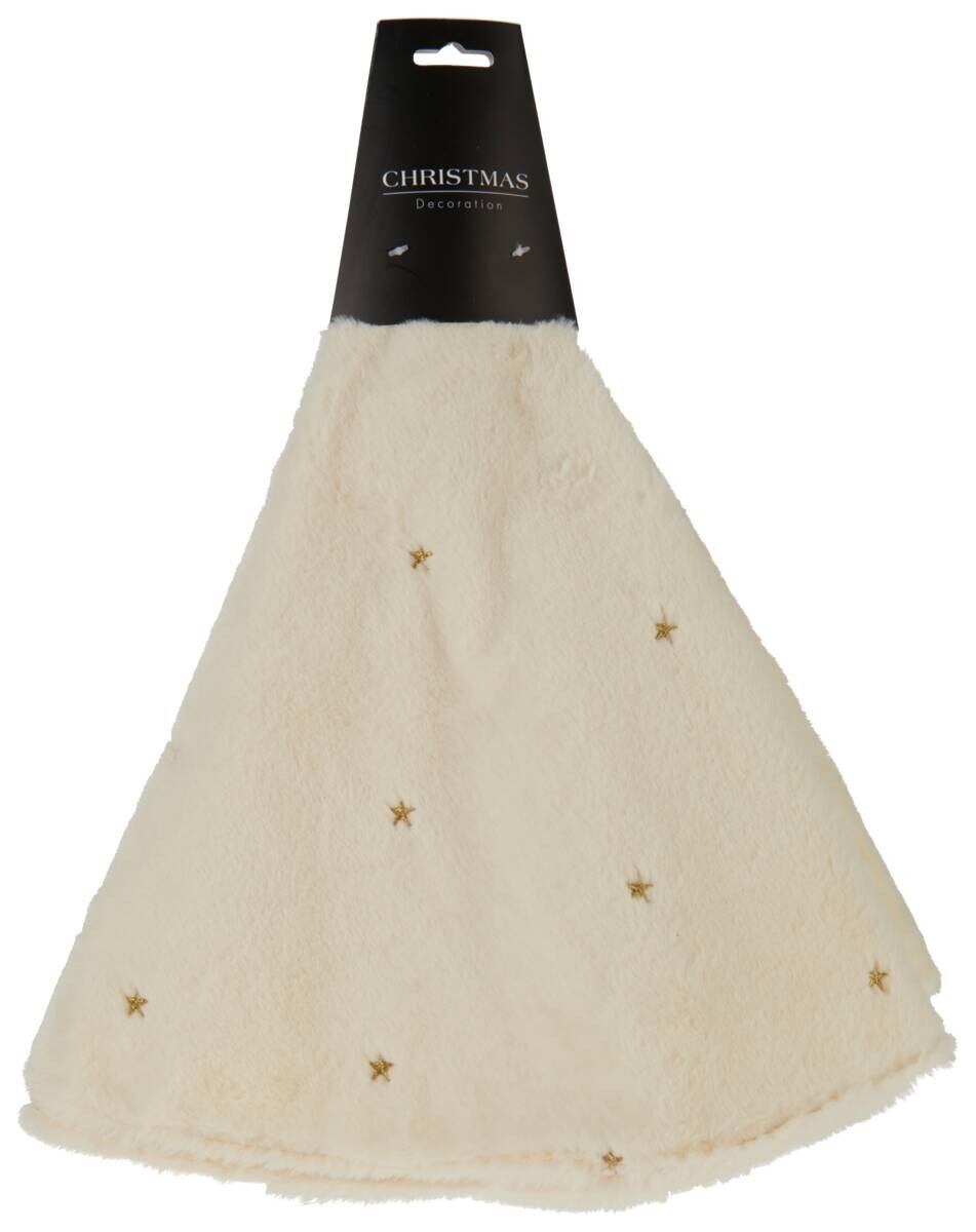 Weihnachtsbaumdecke beige B/H/L: ca. 36x2x45 cm