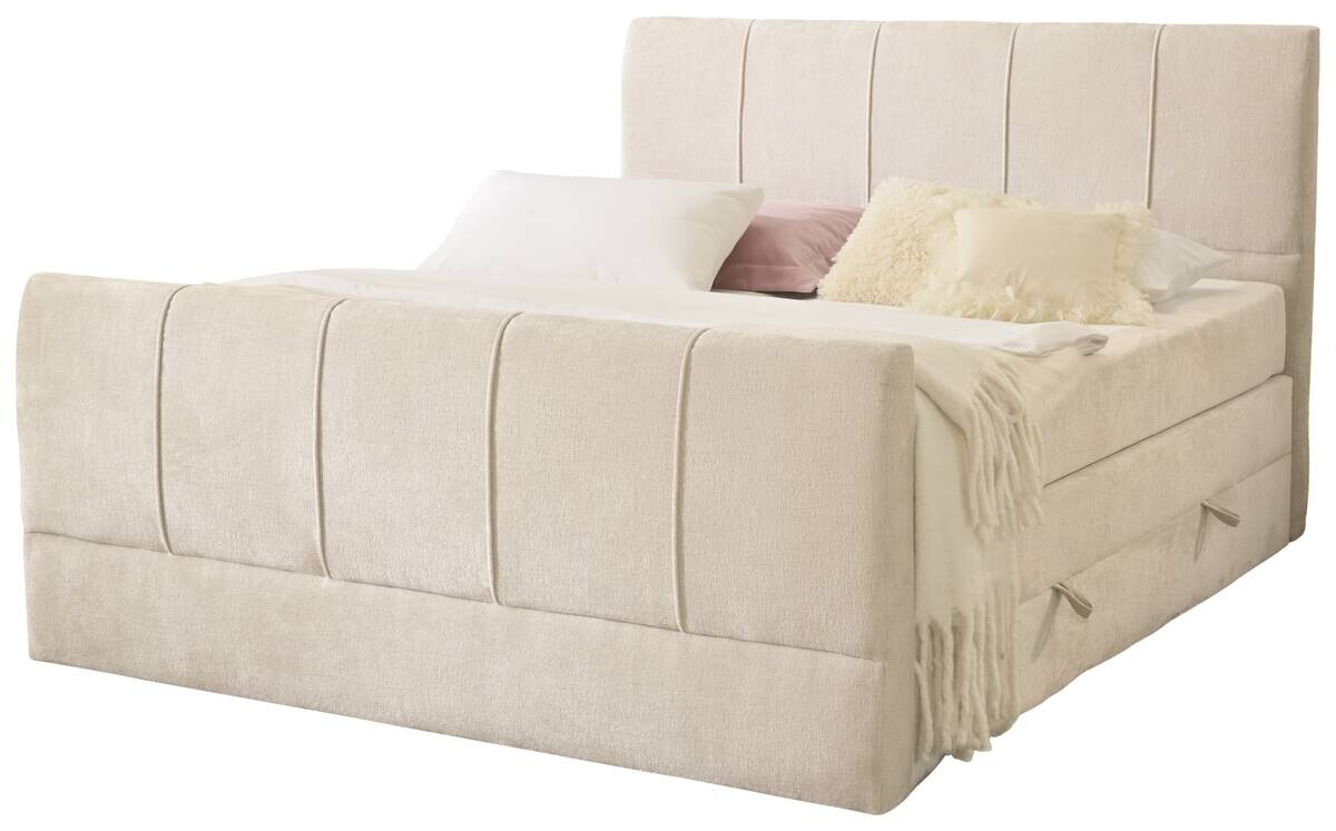 Boxspringbett Harmony creme Liegefläche B/L: ca. 160x200 cm