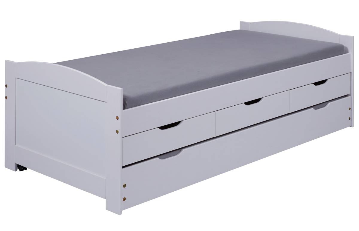 Funktionsbett Ulli weiß Liegefläche B/L: ca. 90x200 cm