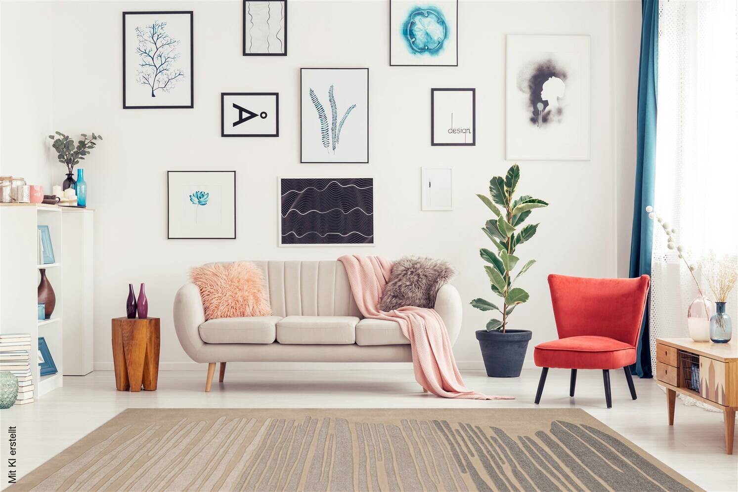 Arte Espina Kurzflorteppich Spirit Frisee 7103 beige B/L: ca. 120x180 cm