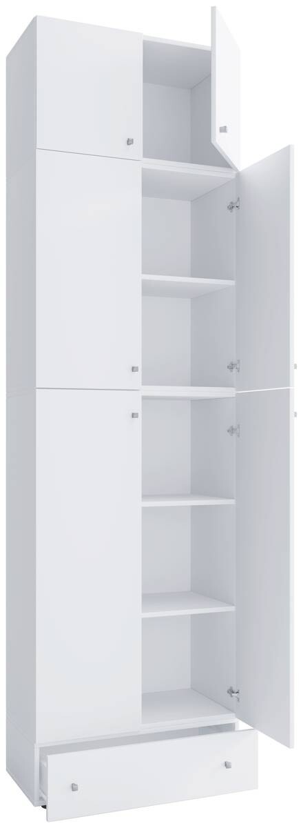Schuhschrank Lona weiß B/H/T: ca. 70x240x39 cm