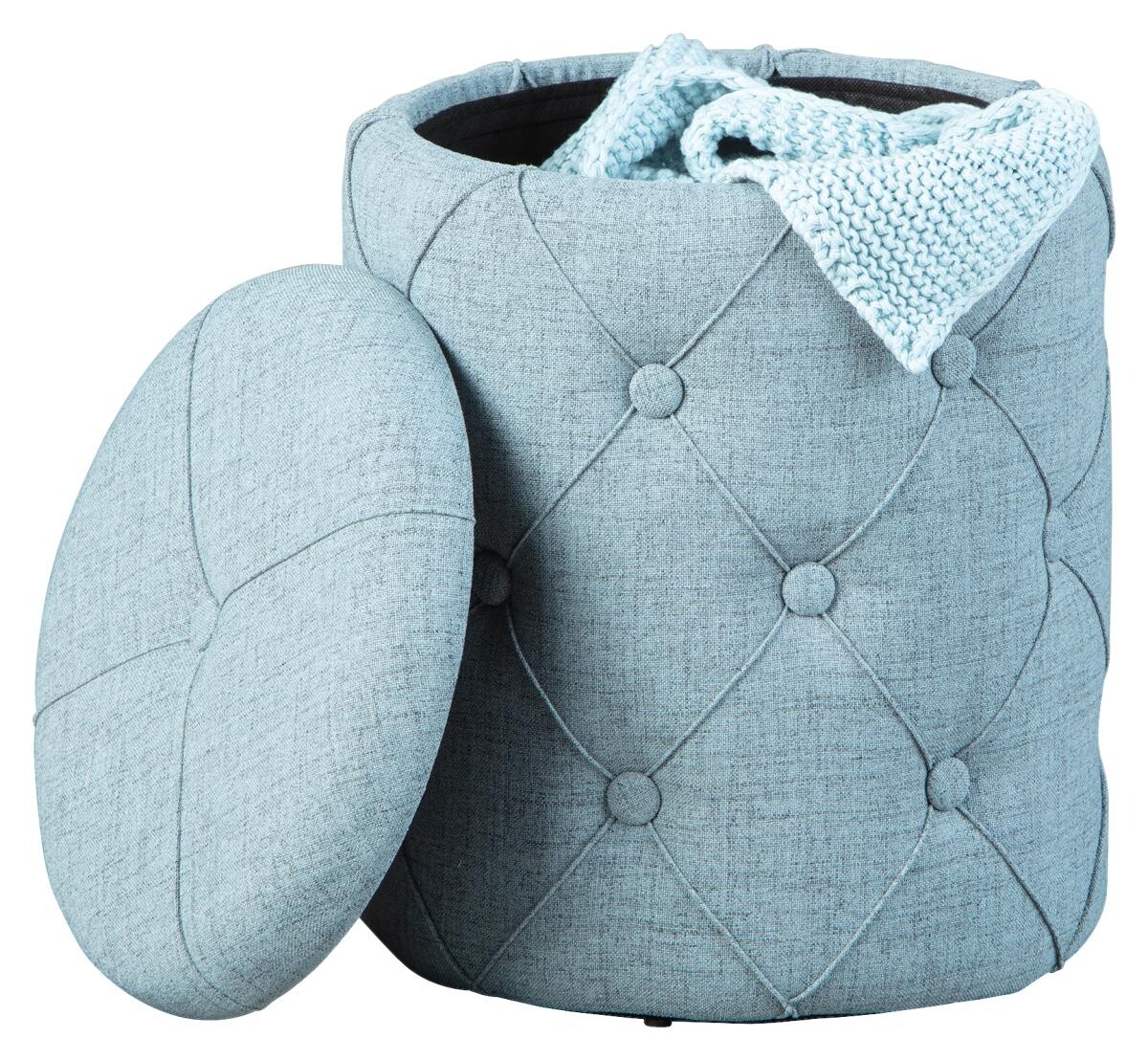 Inter Link Hocker Yapak grau MDF B/H/T: ca. 34x40x34 cm