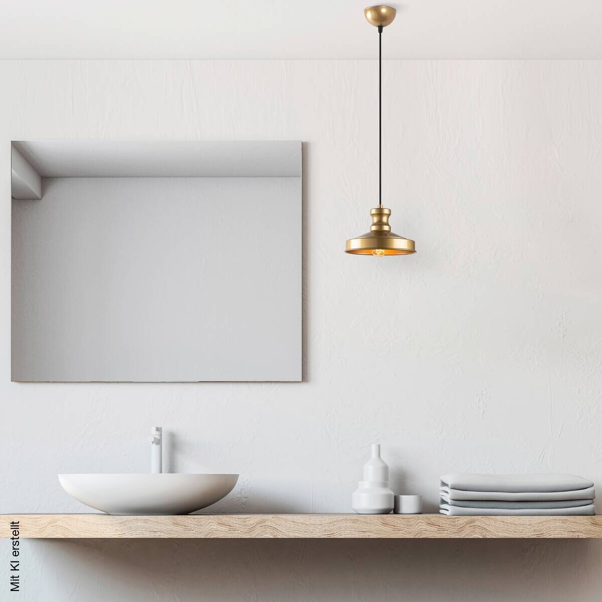 Opviq Pendelleuchte gold B/H/T: ca. 22x109x22 cm E27 1 Brennstellen