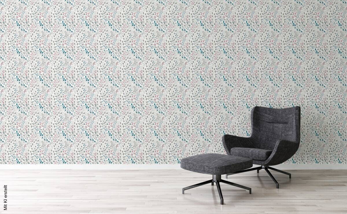 A.S.Creation Vliestapete Attractive 2 Floral weiß B/L: ca. 53x1005 cm