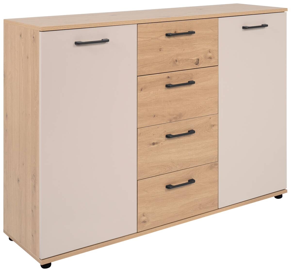 Kommode Kerry 01C Eiche Artisan Nachbildung Kaschmir B/H/T: ca. 120x85x35 cm
