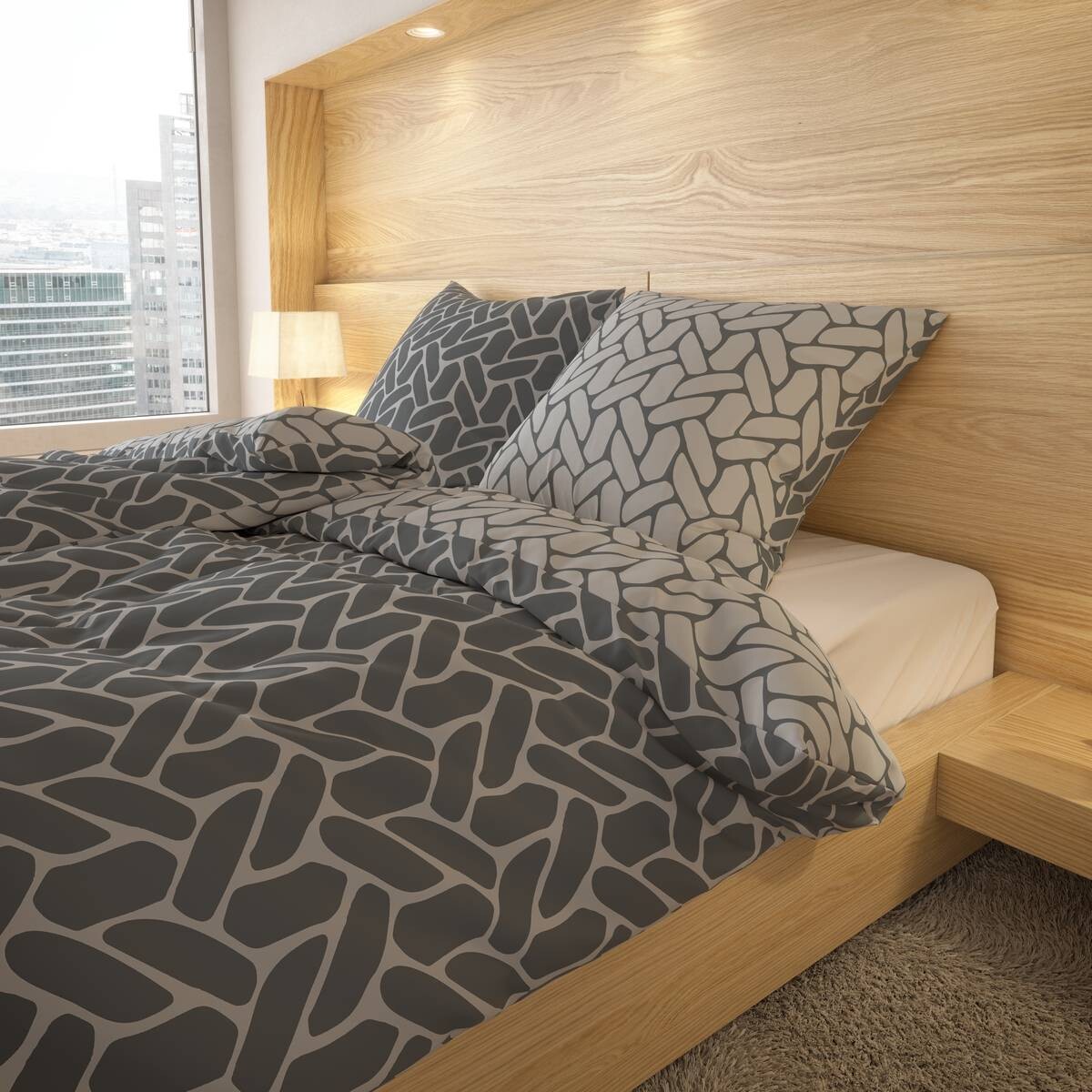 Baumwoll Wende Bettwäsche Renforce