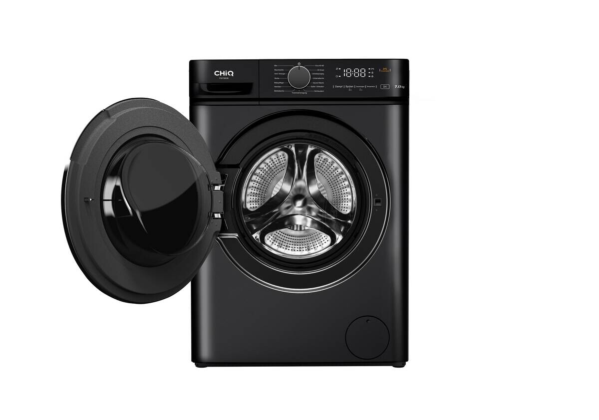 ChiQ Waschmaschine PW73863B schwarz B/H/T: ca. 60x85x46,5 cm ca. 7 kg