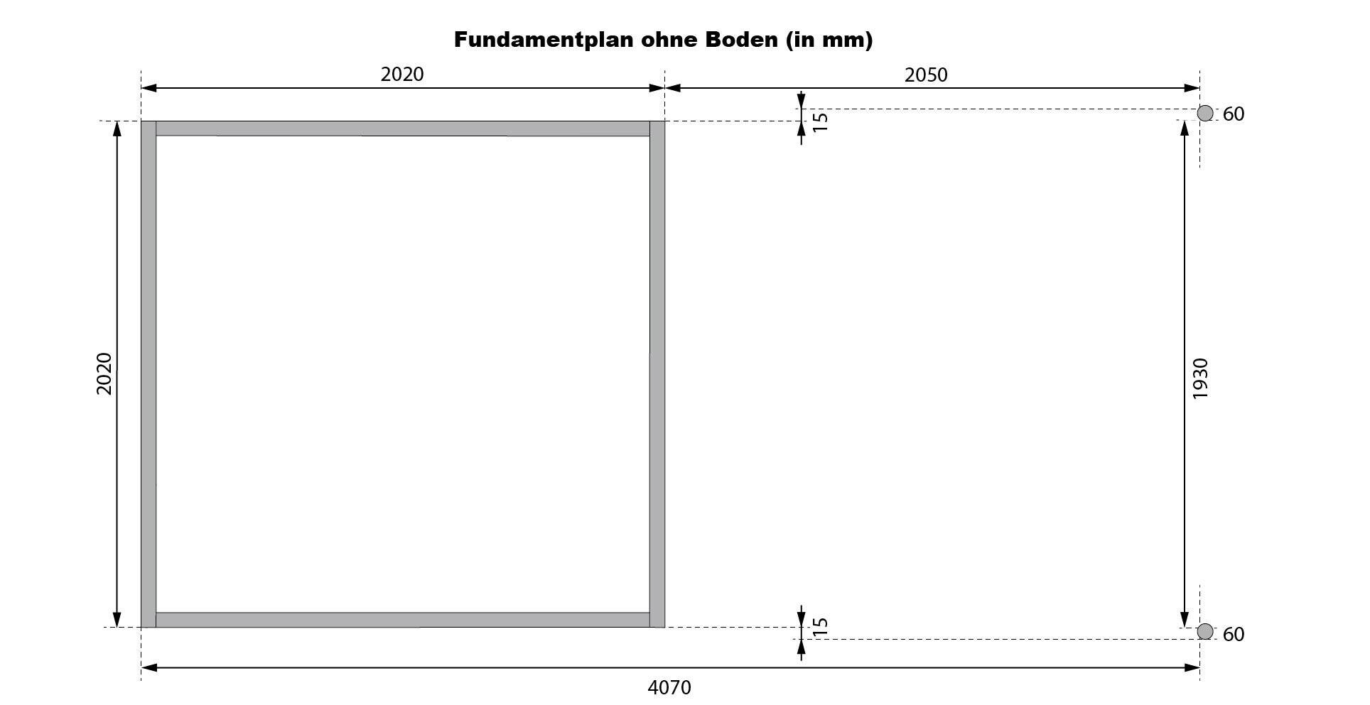 Karibu Gartenhaus Indra 2 anthrazit B/H/T: ca. 206x213x206 cm