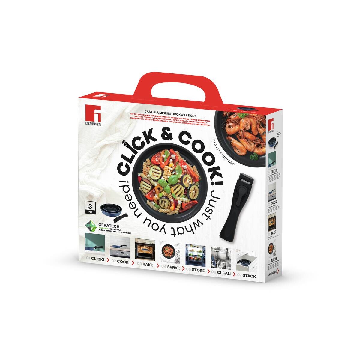 BERGNER Bratpfannenset CLICK & COOK
