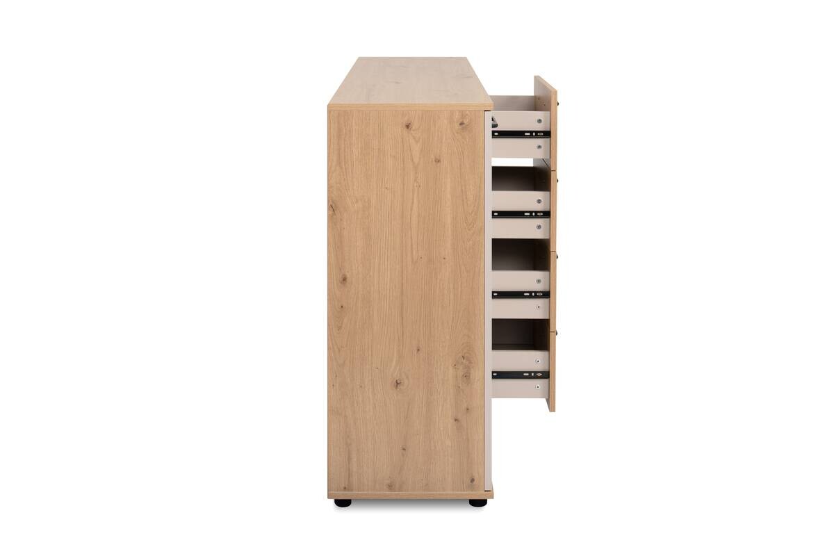 Kommode Kerry 01C Eiche Artisan Nachbildung Kaschmir B/H/T: ca. 120x85x35 cm