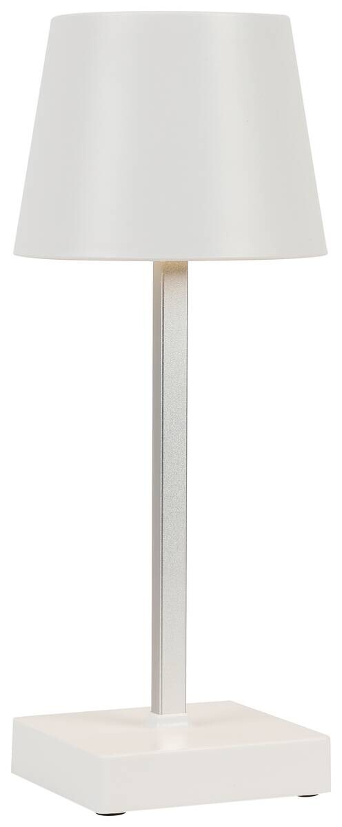 Nolo LED-Tischleuchte Benny weiß Kunststoff Metall B/H/T: ca. 11x26x11 cm 1 Brennstellen