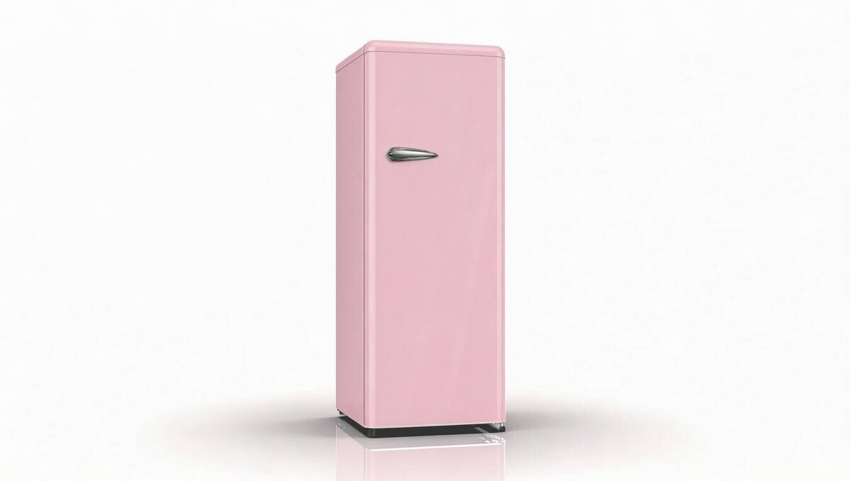 POCOline Retro Kühlschrank KS146-238EPG EEK: E Spektrum: A bis G Kühlen: 238 40dB pink B/H/T: ca. 54,6x145,5x62,6 cm