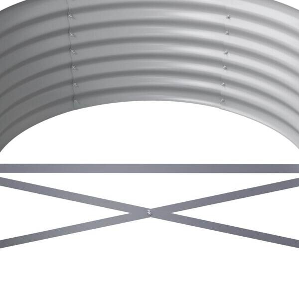Hochbeet grau Stahl B/H/L: ca. 620x36x620 cm
