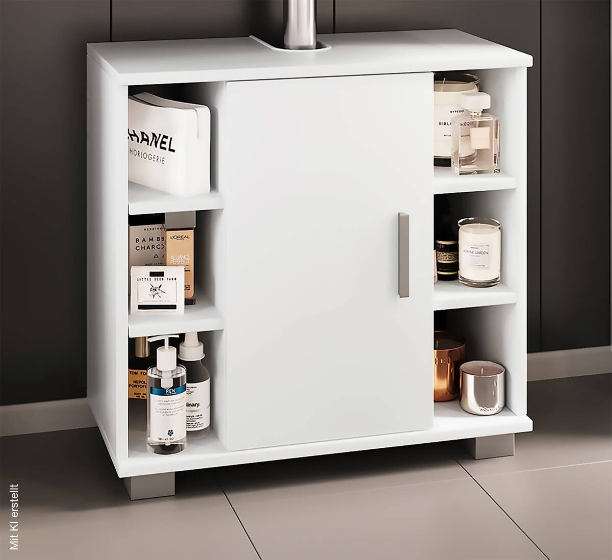 Waschbeckenunterschrank Zalo weiß B/H/T: ca. 60x58x30 cm