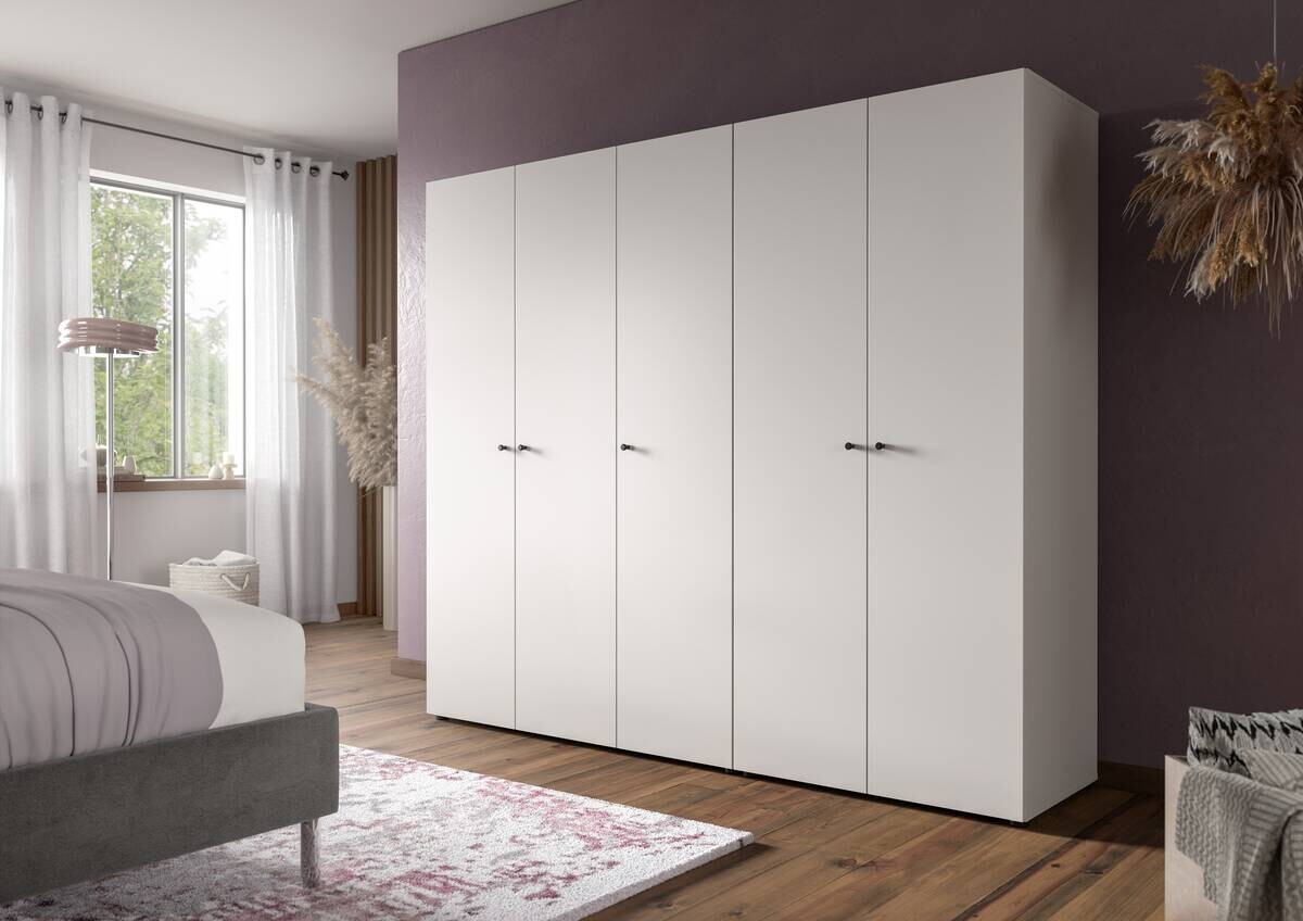 Kleiderschrank DARWIN weiß B/H/T: ca. 200x176x51 cm