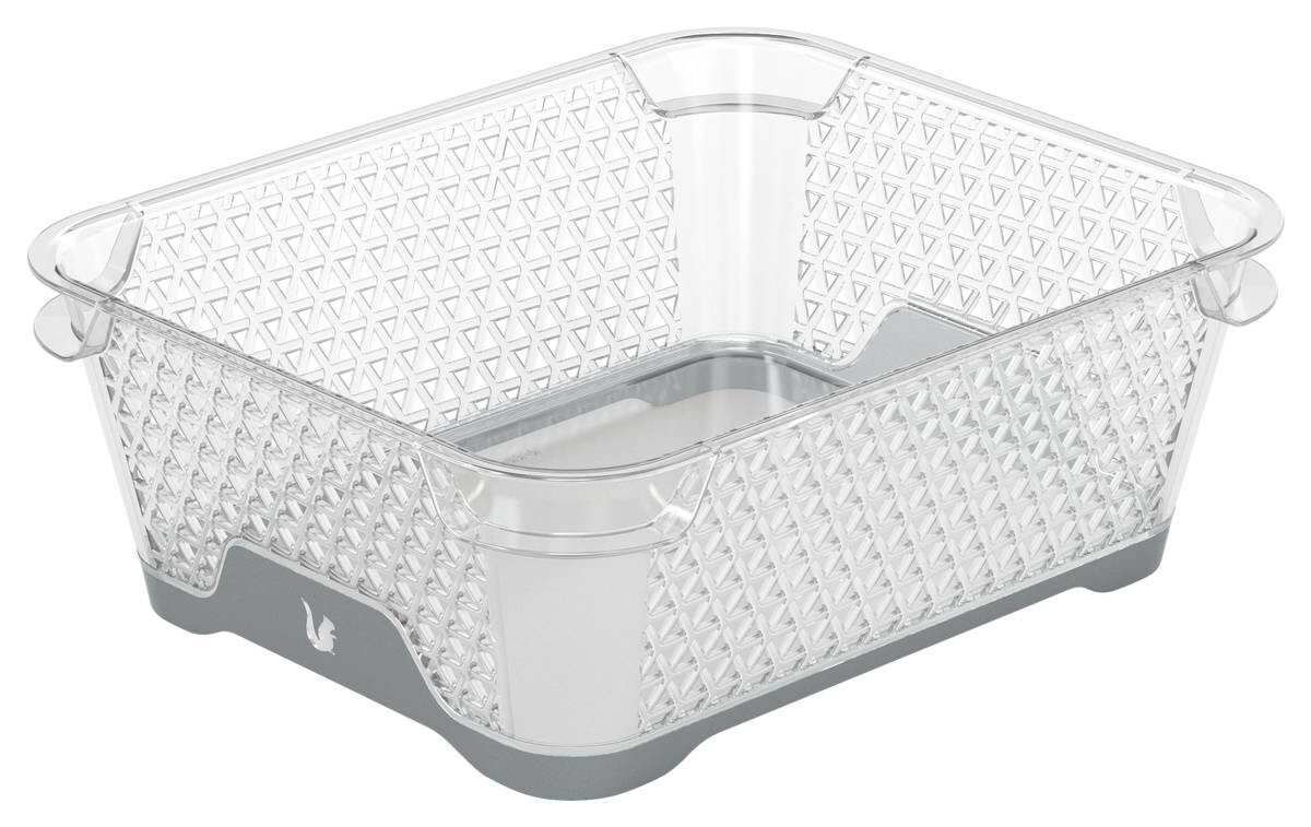 keeeper Stapelkörbchen grau B/H/L: ca. 16x7x20 cm