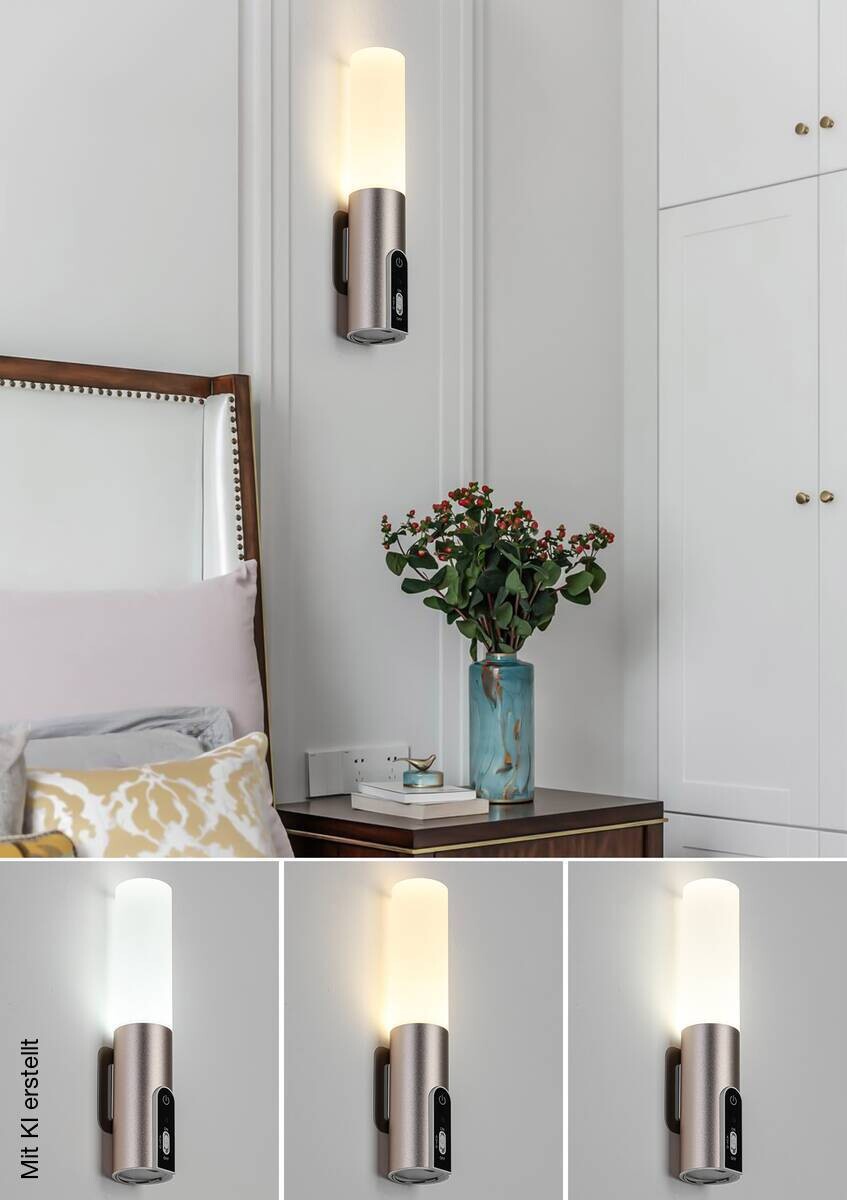 Nolo LED-Dekoleuchte Flash champagner B/H/L: ca. 4x3,8x19,8 cm