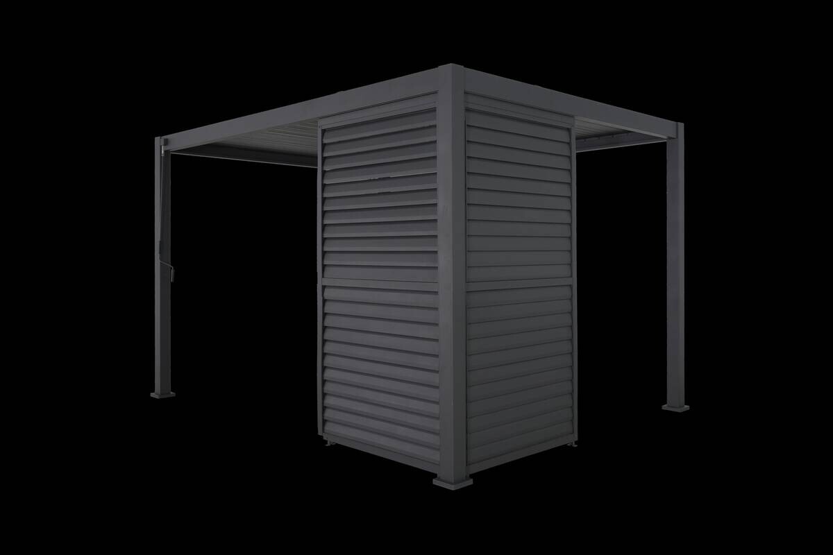 Mirador Lamellenwand für Pergola Deluxe Plus anthrazit Aluminium B/H/L: ca. 93x238,65x7 cm