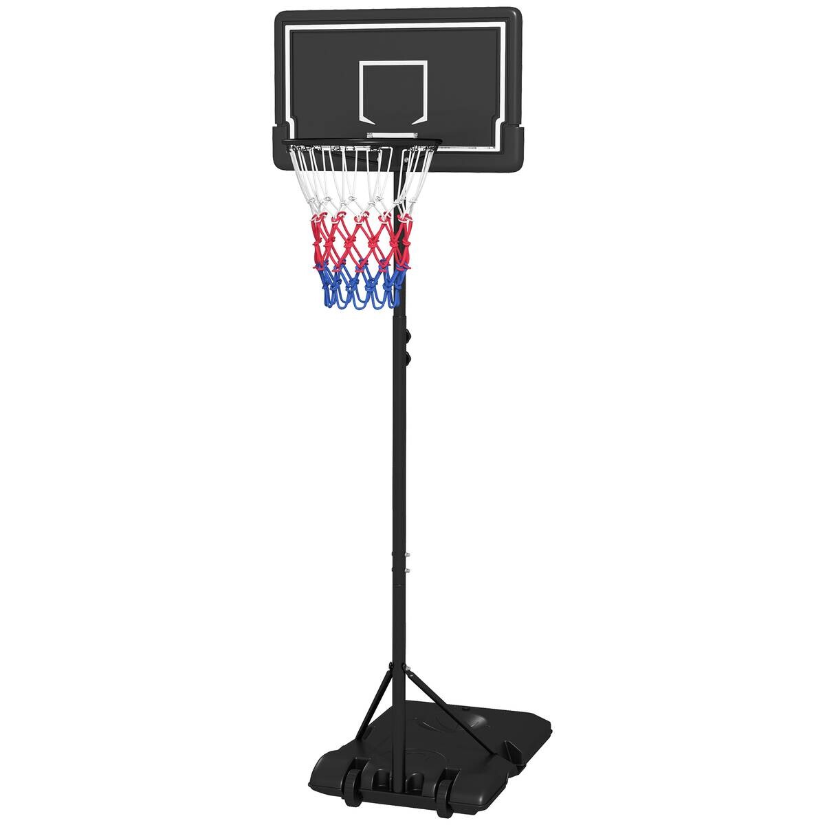 SPORTNOW Basketballkorb schwarz B/H/L: ca. 55x74x250 cm