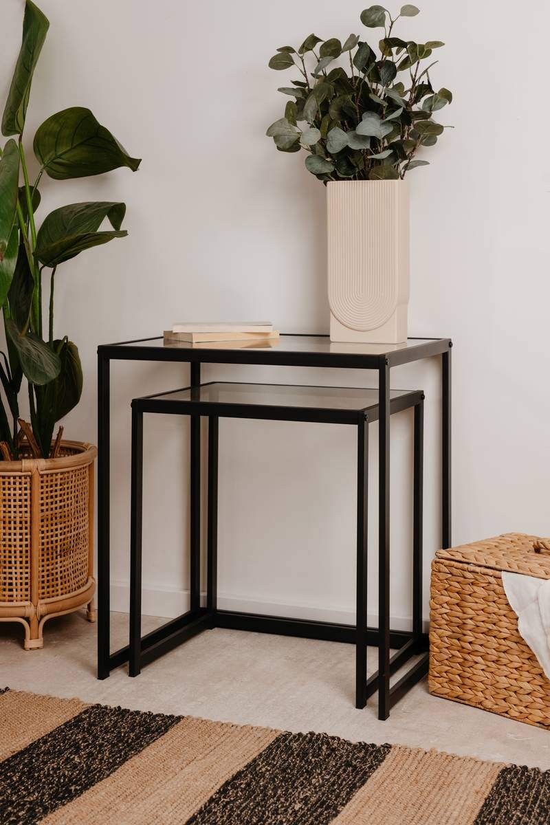 Beistelltisch Trosa schwarz B/H/T: ca. 55x60x40 cm